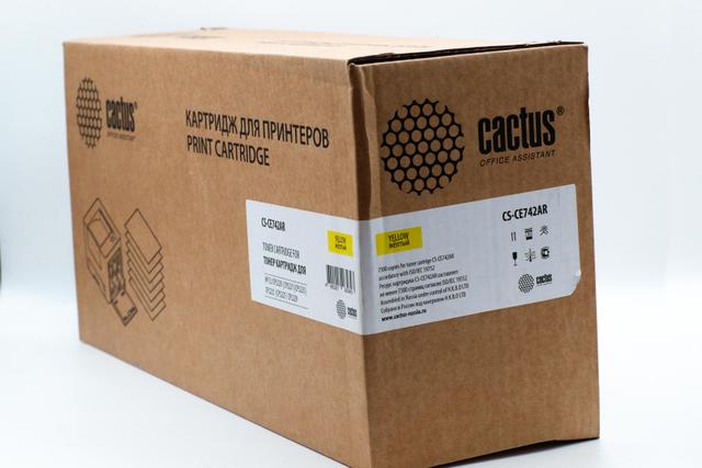 Картридж Cactus CS-CE742AR Желтый для HP CLJ Pro CP5220/CP5221 (7300стр.) (состояние New) (б/у)