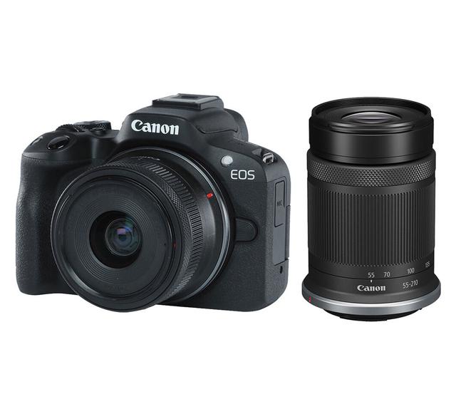 Беззеркальный фотоаппарат Canon EOS R50 Kit RF-S 18-45mm + 55-210mm