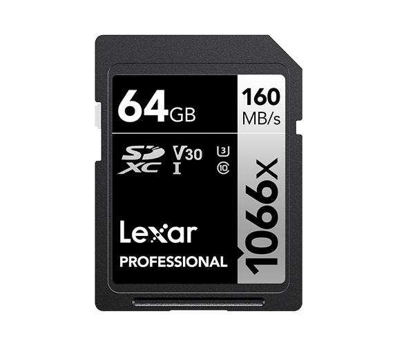 Карта памяти Lexar SDXC 64GB Professional 1066x UHS-I U3 V30 (160/70 MB/s)