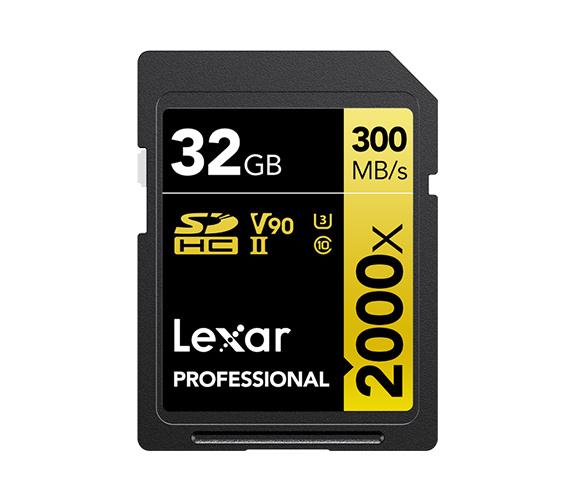 Карта памяти Lexar SDHC 32GB Professional 2000x UHS-II U3 V90 (300/260 MB/s)