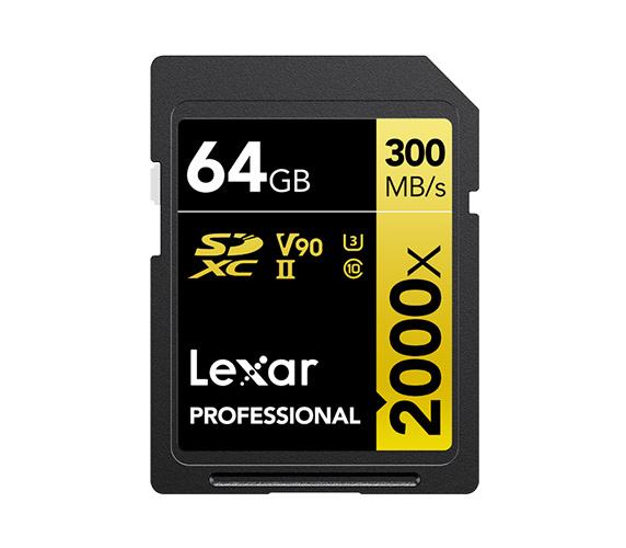 Карта памяти Lexar SDXC 64GB Professional 2000x UHS-II U3 V90 (300/260 MB/s)