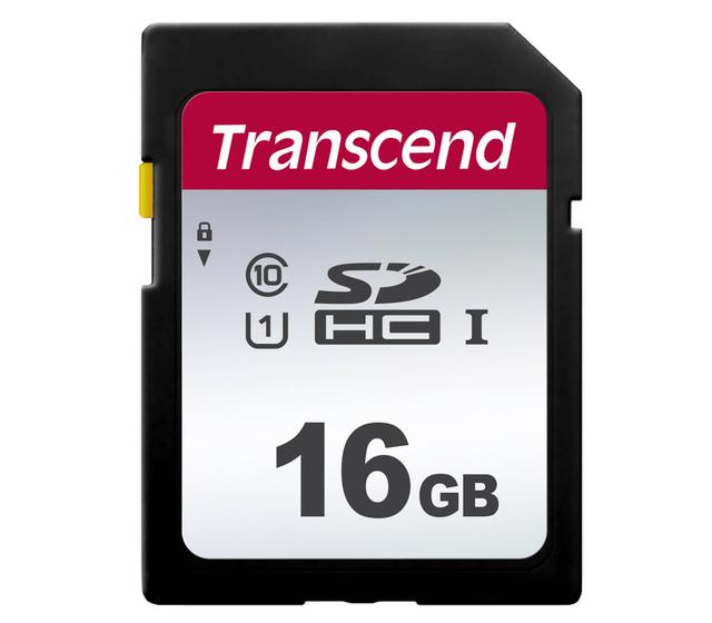 Карта памяти Transcend SDHC 16GB 300S UHS-I U1 (TS16GSDC300S) (уцененный)