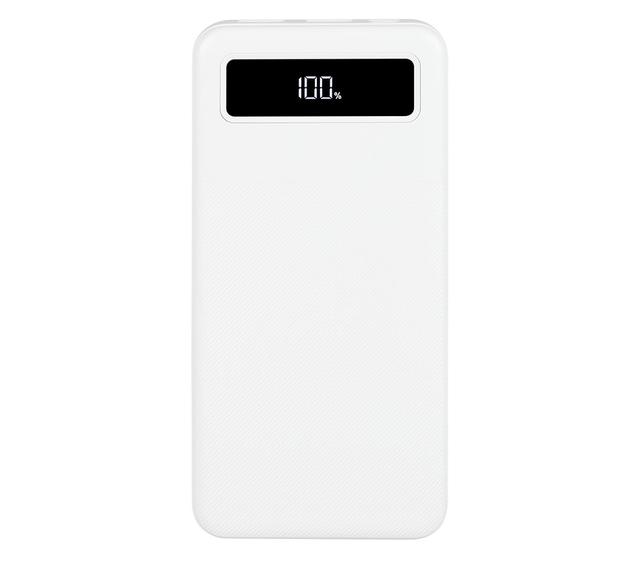 Внешний аккумулятор TFN Porta LCD PD 10.000 мАч, 22.5 Вт, белый