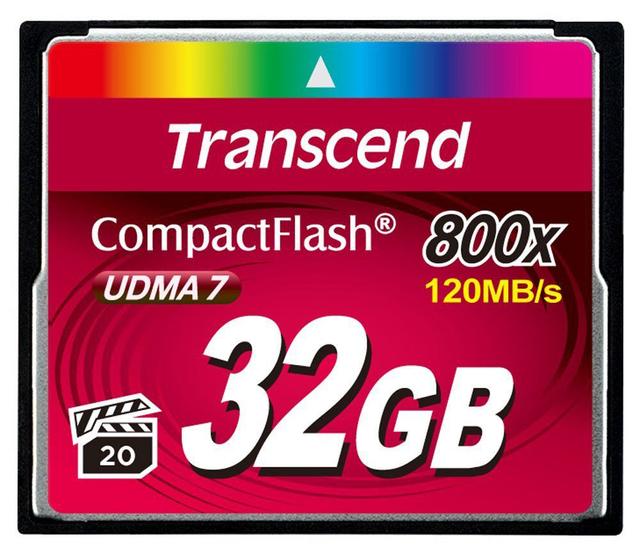 Карта памяти Transcend CompactFlash 32GB 800x, UDMA7 (TS32GCF800) (уцененный)